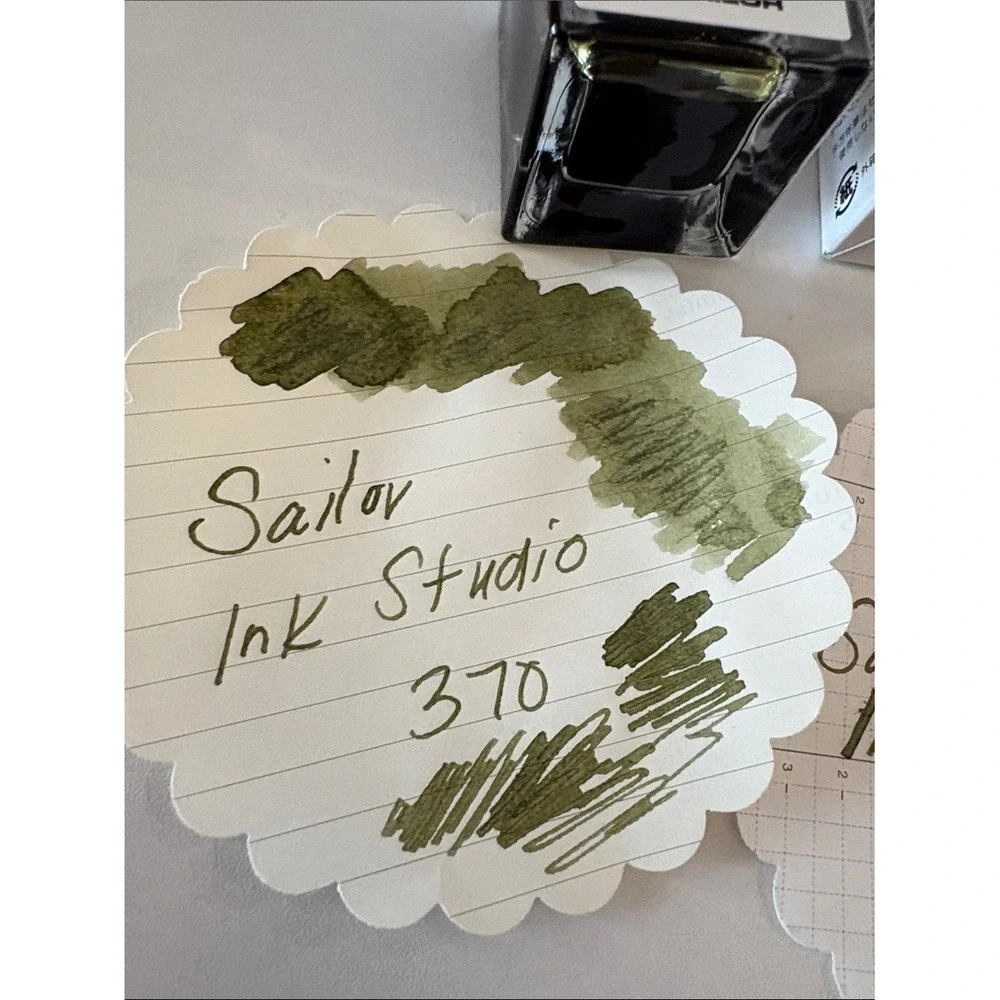 Sailor Ink Studio 370 Green Fountain Pen Ink Sample 3ml